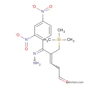 Molecular Structure of 89809-45-0 (2-Pentenal, 2-[(trimethylsilyl)methyl]-, (2,4-dinitrophenyl)hydrazone)