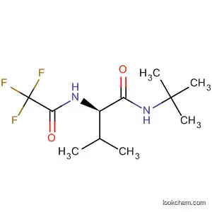 Molecular Structure of 89810-37-7 (Butanamide, N-(1,1-dimethylethyl)-3-methyl-2-[(trifluoroacetyl)amino]-,
(R)-)