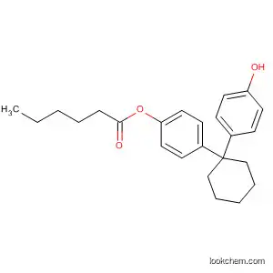 Molecular Structure of 89810-59-3 (Hexanoic acid, 4-[1-(4-hydroxyphenyl)cyclohexyl]phenyl ester)