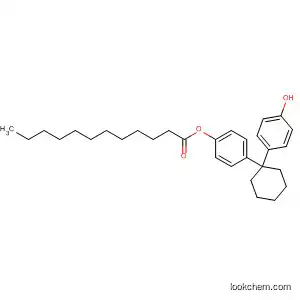 Molecular Structure of 89810-60-6 (Dodecanoic acid, 4-[1-(4-hydroxyphenyl)cyclohexyl]phenyl ester)