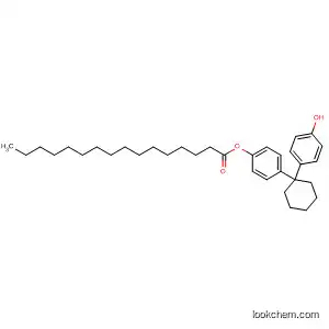 Molecular Structure of 89810-63-9 (Hexadecanoic acid, 4-[1-(4-hydroxyphenyl)cyclohexyl]phenyl ester)