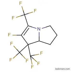 Molecular Structure of 89810-79-7 (1H-Pyrrolizine, 2-fluoro-5,6,7,7a-tetrahydro-1,1,3-tris(trifluoromethyl)-)