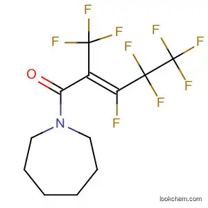 Molecular Structure of 89810-94-6 (1H-Azepine,
1-[3,4,4,5,5,5-hexafluoro-1-oxo-2-(trifluoromethyl)-2-pentenyl]hexahydro
-, (E)-)