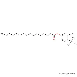 Molecular Structure of 89836-40-8 (Hexadecanoic acid, 4-(1,1-dimethylethyl)-3-methylphenyl ester)