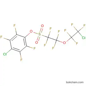 Molecular Structure of 89847-84-7 (Ethanesulfonic acid,
2-(2-chloro-1,1,2,2-tetrafluoroethoxy)-1,1,2,2-tetrafluoro-,
4-chloro-2,3,5,6-tetrafluorophenyl ester)