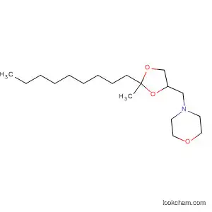 Molecular Structure of 89857-79-4 (Morpholine, 4-[(2-methyl-2-nonyl-1,3-dioxolan-4-yl)methyl]-)