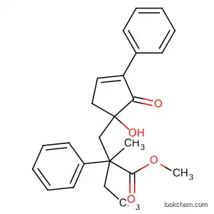 Molecular Structure of 89868-92-8 (Benzenebutanoic acid,
a-[(1-hydroxy-2-oxo-3-phenyl-3-cyclopenten-1-yl)methyl]-a-methyl-,
methyl ester)