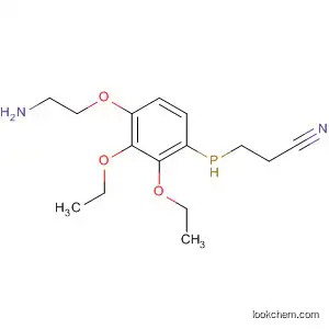 Molecular Structure of 89878-03-5 (Propanenitrile, 3-[(2-aminoethoxy)diethoxyphenylphosphoranyl]-)