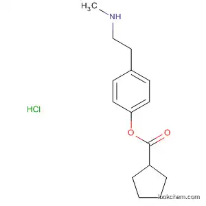 Molecular Structure of 89878-19-3 (Cyclopentanecarboxylic acid, 4-[2-(methylamino)ethyl]-1,2-phenylene
ester, hydrochloride)