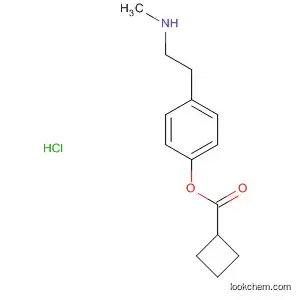 Molecular Structure of 89878-20-6 (Cyclobutanecarboxylic acid, 4-[2-(methylamino)ethyl]-1,2-phenylene
ester, hydrochloride)