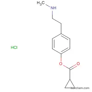 Molecular Structure of 89878-21-7 (Cyclopropanecarboxylic acid, 4-[2-(methylamino)ethyl]-1,2-phenylene
ester, hydrochloride)