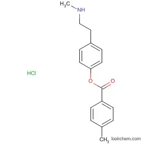 Molecular Structure of 89878-24-0 (Benzoic acid, 4-methyl-, 4-[2-(methylamino)ethyl]-1,2-phenylene ester,
hydrochloride)
