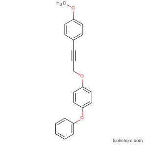 Molecular Structure of 89878-35-3 (Benzene, 1-[[3-(4-methoxyphenyl)-2-propynyl]oxy]-4-phenoxy-)