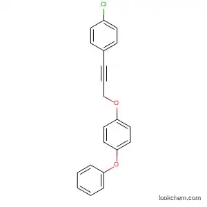 Molecular Structure of 89878-42-2 (Benzene, 1-[[3-(4-chlorophenyl)-2-propynyl]oxy]-4-phenoxy-)
