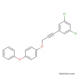 Molecular Structure of 89878-47-7 (Benzene, 1-[[3-(3,5-dichlorophenyl)-2-propynyl]oxy]-4-phenoxy-)