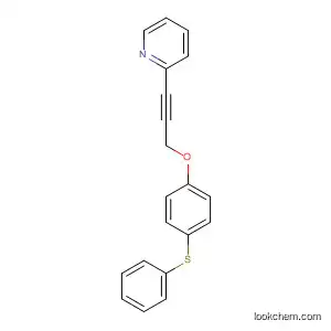 Molecular Structure of 89878-51-3 (Pyridine, 2-[3-[4-(phenylthio)phenoxy]-1-propynyl]-)
