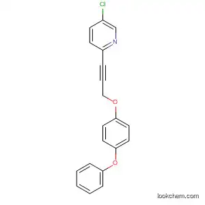 Molecular Structure of 89878-59-1 (Pyridine, 5-chloro-2-[3-(4-phenoxyphenoxy)-1-propynyl]-)