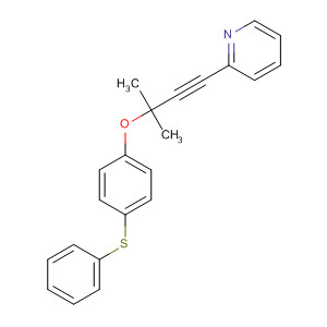 Pyridine, 2-[3-methyl-3-[4-(phenylthio)phenoxy]-1-butynyl]-