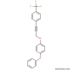 Molecular Structure of 89878-63-7 (Benzene, 1-phenoxy-4-[[3-[4-(trifluoromethyl)phenyl]-2-propynyl]oxy]-)