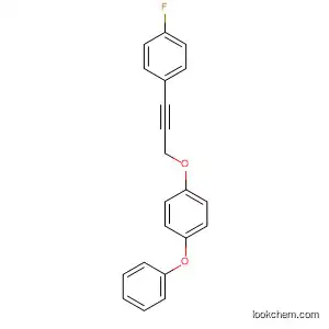 Molecular Structure of 89878-66-0 (Benzene, 1-[[3-(4-fluorophenyl)-2-propynyl]oxy]-4-phenoxy-)