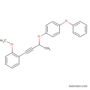 Molecular Structure of 89878-68-2 (Benzene, 1-[[3-(2-methoxyphenyl)-1-methyl-2-propynyl]oxy]-4-phenoxy-)