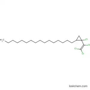 Molecular Structure of 89878-81-9 (Cyclopropane, 1-chloro-2-hexadecyl-1-(trichloroethenyl)-)