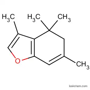 Molecular Structure of 89880-37-5 (Benzofuran, 4,5-dihydro-3,4,4,6-tetramethyl-)