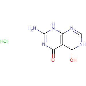 Molecular Structure of 89891-04-3 (Pyrimido[4,5-d]pyrimidin-4(1H)-one, 2-amino-5,6-dihydro-5-hydroxy-,
monohydrochloride)