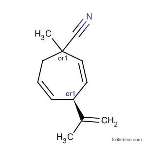 Molecular Structure of 89902-22-7 (2,5-Cycloheptadiene-1-carbonitrile, 1-methyl-4-(1-methylethenyl)-,
trans-)
