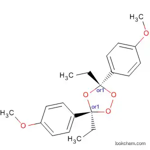 Molecular Structure of 89902-51-2 (1,2,4-Trioxolane, 3,5-diethyl-3,5-bis(4-methoxyphenyl)-, trans-)