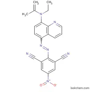Molecular Structure of 89903-80-0 (1,3-Benzenedicarbonitrile,
2-[[8-(ethyl-2-propenylamino)-5-quinolinyl]azo]-5-nitro-)