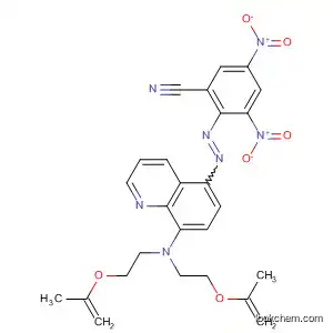 Molecular Structure of 89903-91-3 (Benzonitrile,
2-[[8-[bis[2-(2-propenyloxy)ethyl]amino]-5-quinolinyl]azo]-3,5-dinitro-)