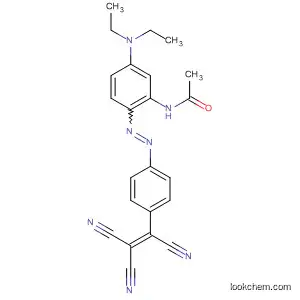 Molecular Structure of 89904-36-9 (Acetamide,
N-[5-(diethylamino)-2-[[4-(tricyanoethenyl)phenyl]azo]phenyl]-)