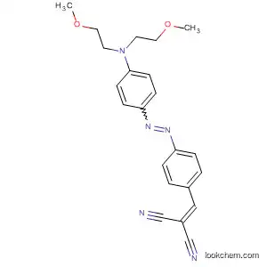 Molecular Structure of 89904-46-1 (Propanedinitrile,
[[4-[[4-[bis(2-methoxyethyl)amino]phenyl]azo]phenyl]methylene]-)