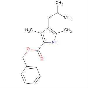 Molecular Structure of 89909-43-3 (1H-Pyrrole-2-carboxylic acid, 3,5-dimethyl-4-(2-methylpropyl)-,
phenylmethyl ester)