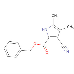 Molecular Structure of 89909-46-6 (1H-Pyrrole-2-carboxylic acid, 3-cyano-4,5-dimethyl-, phenylmethyl ester)
