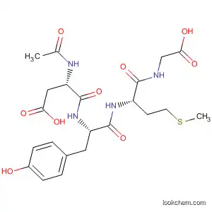 Molecular Structure of 89911-70-6 (Glycine, N-[N-[N-(N-acetyl-L-a-aspartyl)-L-tyrosyl]-L-methionyl]-)