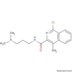 Molecular Structure of 89928-95-0 (3-Isoquinolinecarboxamide,
1-chloro-N-[3-(dimethylamino)propyl]-4-methyl-)