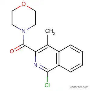 Molecular Structure of 89928-97-2 (Morpholine, 4-[(1-chloro-4-methyl-3-isoquinolinyl)carbonyl]-)