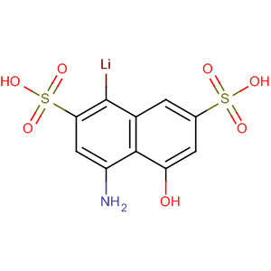 Molecular Structure of 89946-33-8 (2,7-Naphthalenedisulfonic acid, 4-amino-5-hydroxy-, lithium salt)