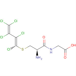 Molecular Structure of 89946-57-6 (Glycine, N-[S-(1,2,3,4,4-pentachloro-1,3-butadienyl)-L-cysteinyl]-)