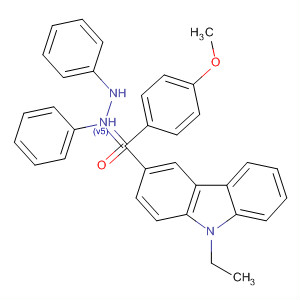Molecular Structure of 89946-66-7 (Methanone, (9-ethyl-9H-carbazol-3-yl)(4-methoxyphenyl)-,
diphenylhydrazone)