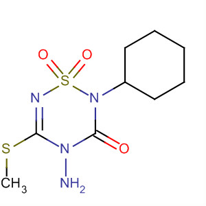 Molecular Structure of 89968-38-7 (2H-1,2,4,6-Thiatriazin-3(4H)-one, 4-amino-2-cyclohexyl-5-(methylthio)-,
1,1-dioxide)