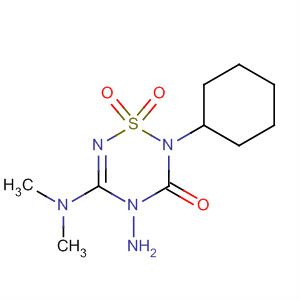 Molecular Structure of 89968-40-1 (2H-1,2,4,6-Thiatriazin-3(4H)-one,
4-amino-2-cyclohexyl-5-(dimethylamino)-, 1,1-dioxide)