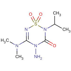 Molecular Structure of 89968-41-2 (2H-1,2,4,6-Thiatriazin-3(4H)-one,
4-amino-5-(dimethylamino)-2-(1-methylethyl)-, 1,1-dioxide)