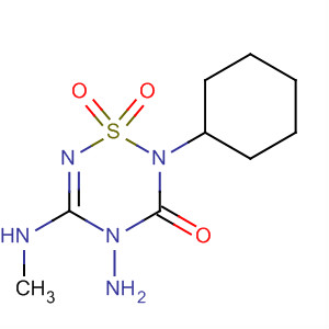 Molecular Structure of 89968-42-3 (2H-1,2,4,6-Thiatriazin-3(4H)-one,
4-amino-2-cyclohexyl-5-(methylamino)-, 1,1-dioxide)