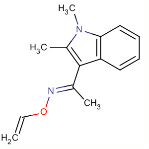 Molecular Structure of 89969-95-9 (Ethanone, 1-(1,2-dimethyl-1H-indol-3-yl)-, O-ethenyloxime, (E)-)