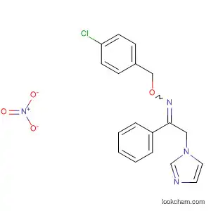 Molecular Structure of 89984-62-3 (Ethanone, 2-(1H-imidazol-1-yl)-1-phenyl-,
O-[(4-chlorophenyl)methyl]oxime, nitrate)