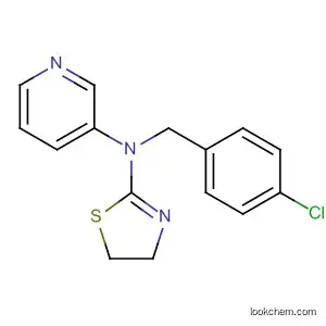 Molecular Structure of 89985-25-1 (3-Pyridinamine, N-[(4-chlorophenyl)methyl]-N-(4,5-dihydro-2-thiazolyl)-)