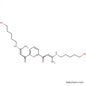 Molecular Structure of 89985-49-9 (2-Buten-1-one, 1,1'-(2,6-pyridinediyl)bis[3-[(5-hydroxypentyl)amino]-)